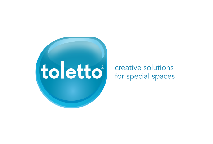 Toletto® Logo 3D blauw Toletto® Logo 3D blauw